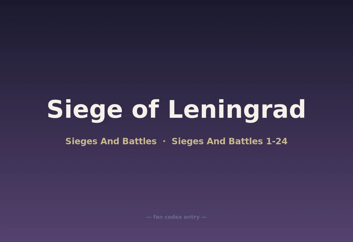 Siege of Leningrad