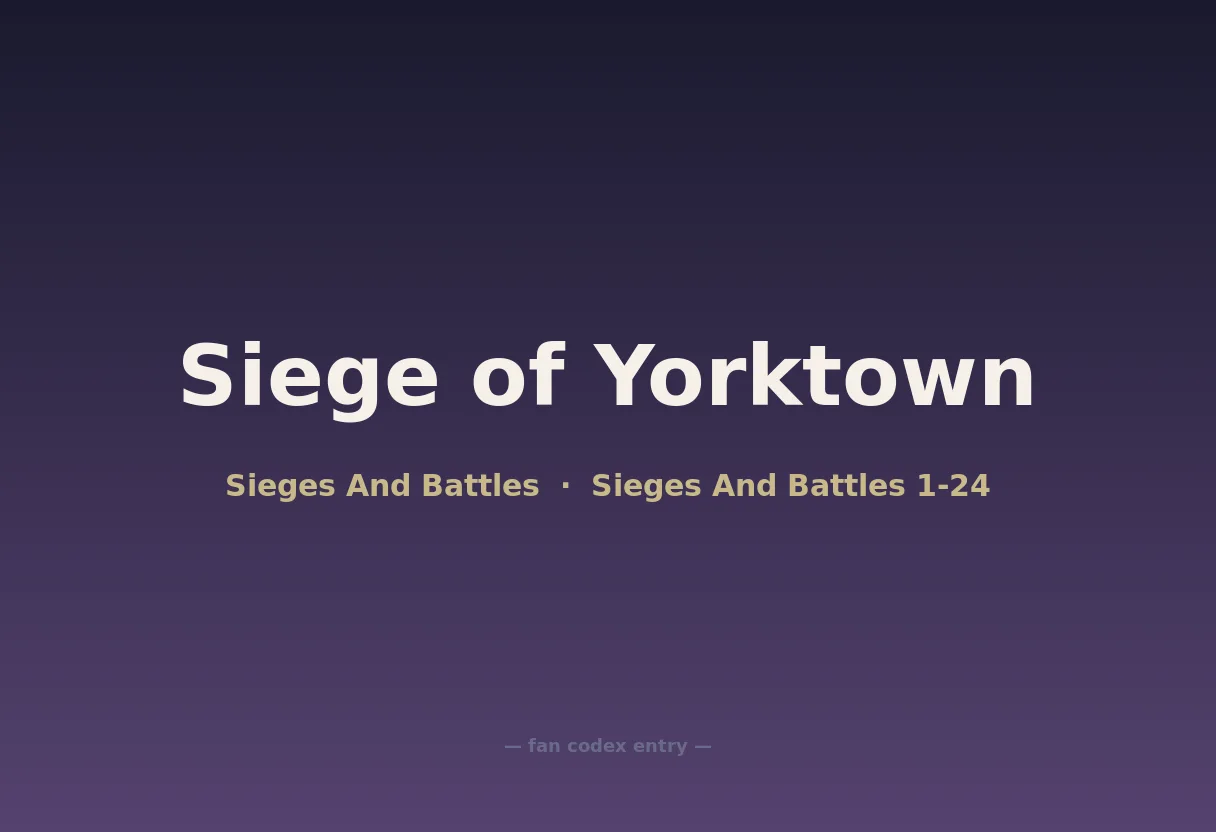 Siege of Yorktown