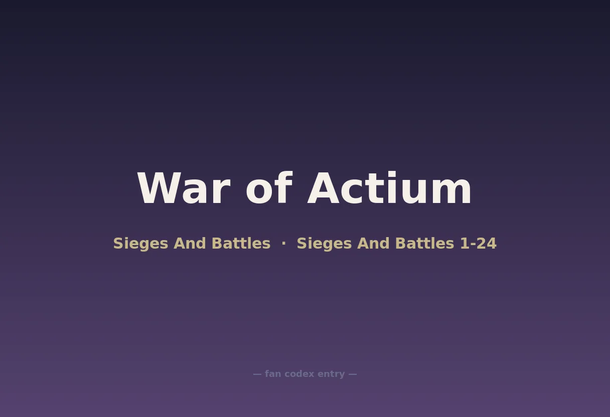 War of Actium